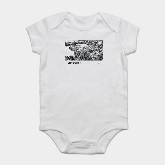 Missouri USA Baby Bodysuit by Lakeric